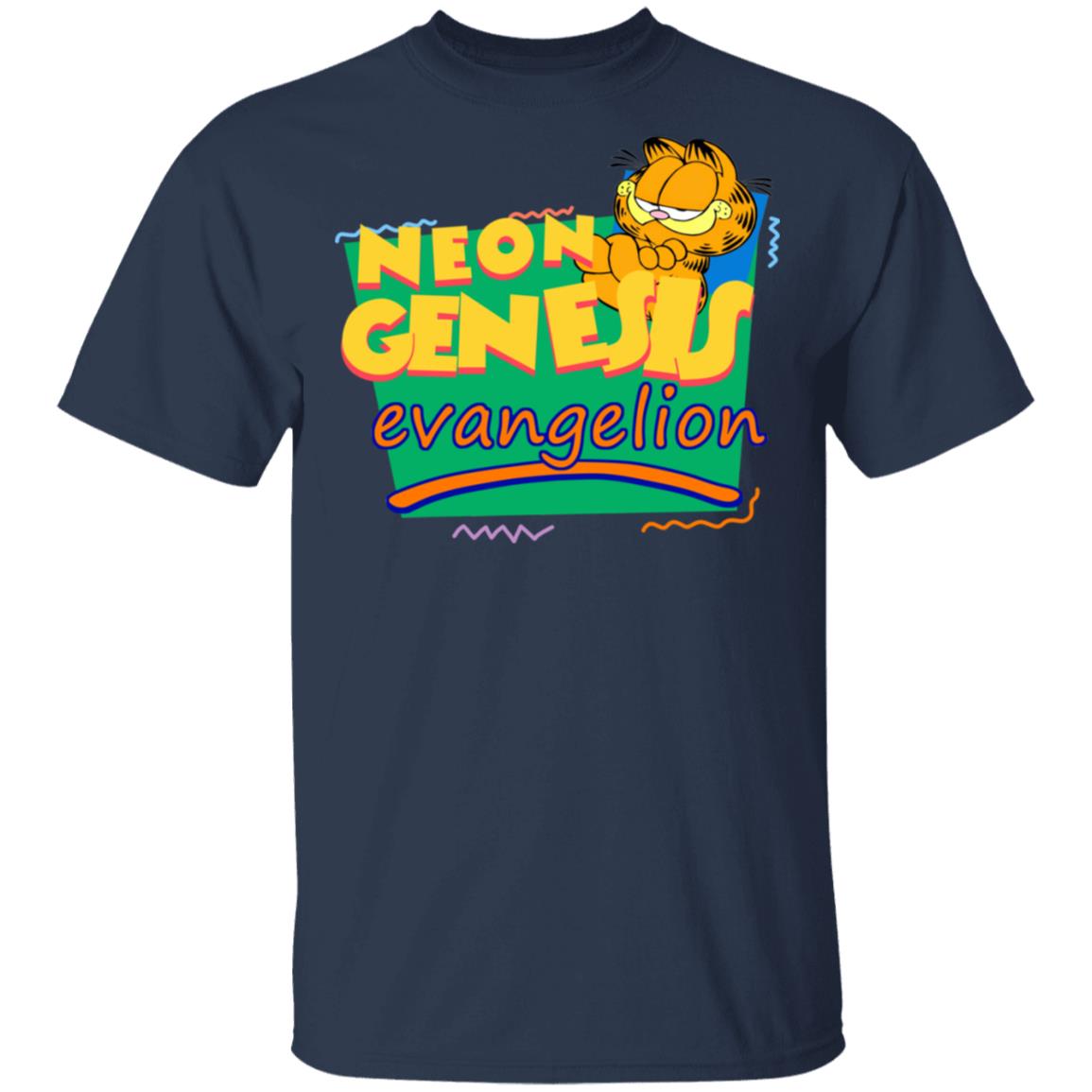 Neon Genesis Evangelion Meets Garfield And Friends Shirt, Hoodie, Tank