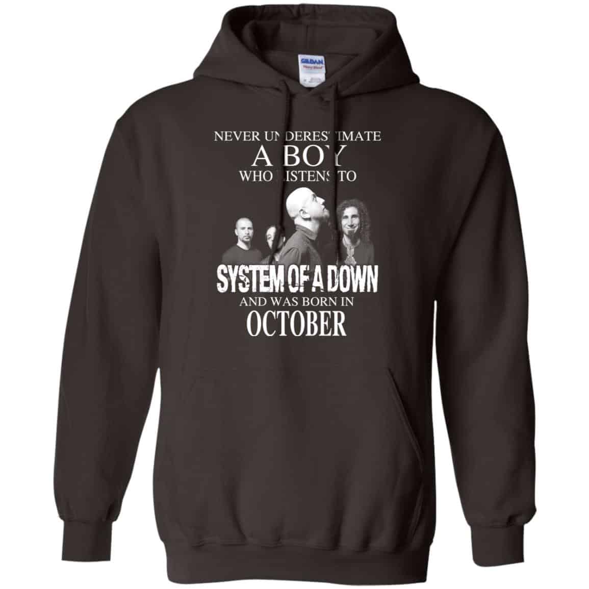 A Boy Who Listens To System Of A Down And Was Born In October T-Shirts, Hoodie, Tank