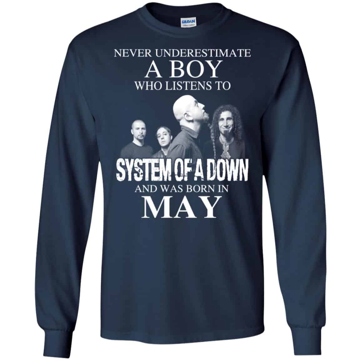 A Boy Who Listens To System Of A Down And Was Born In May T-Shirts, Hoodie, Tank