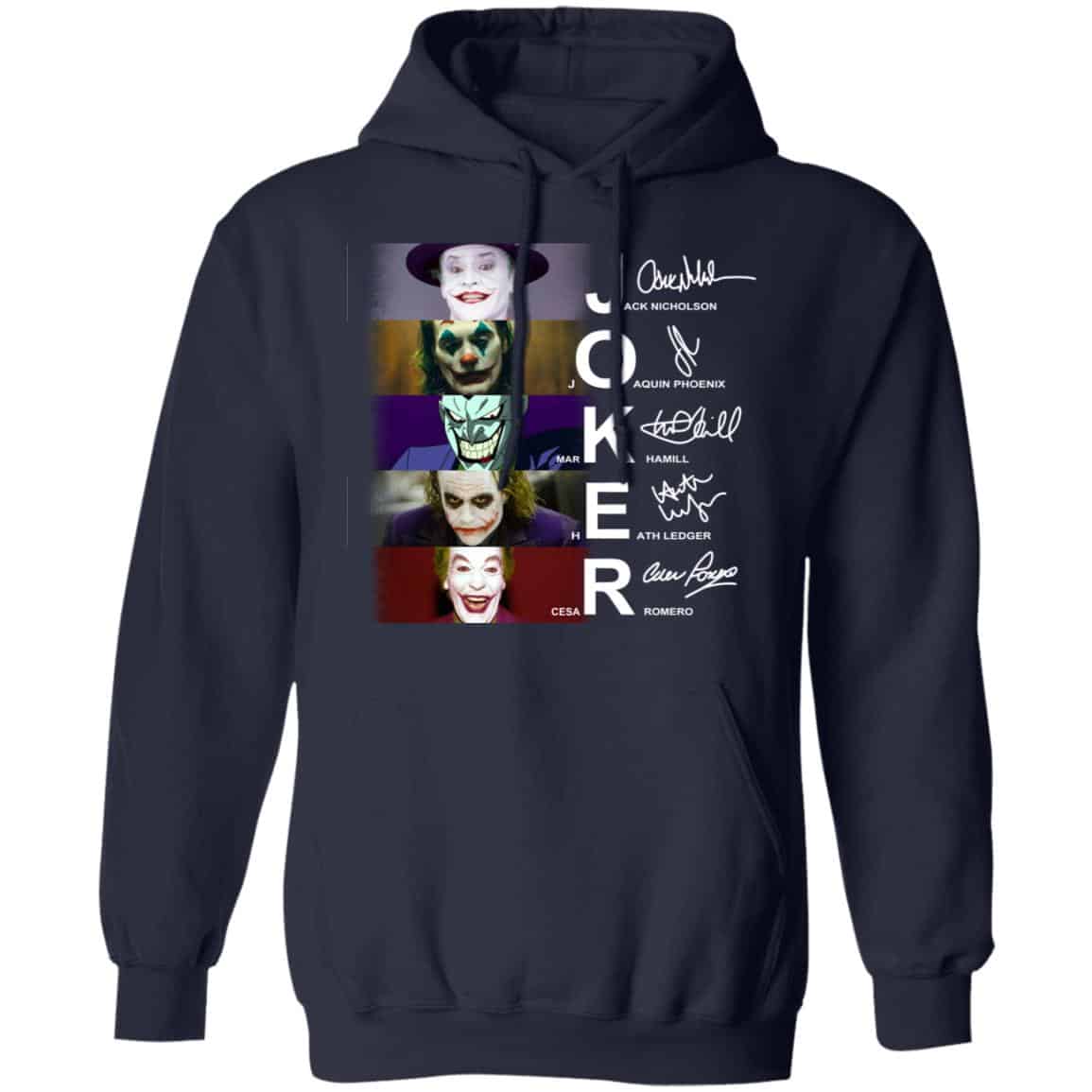 Joker Jack Nicholson Joaquin Phoenix Mark Hamill Heath Ledger Cesar Romero Shirt, Hoodie, Tank