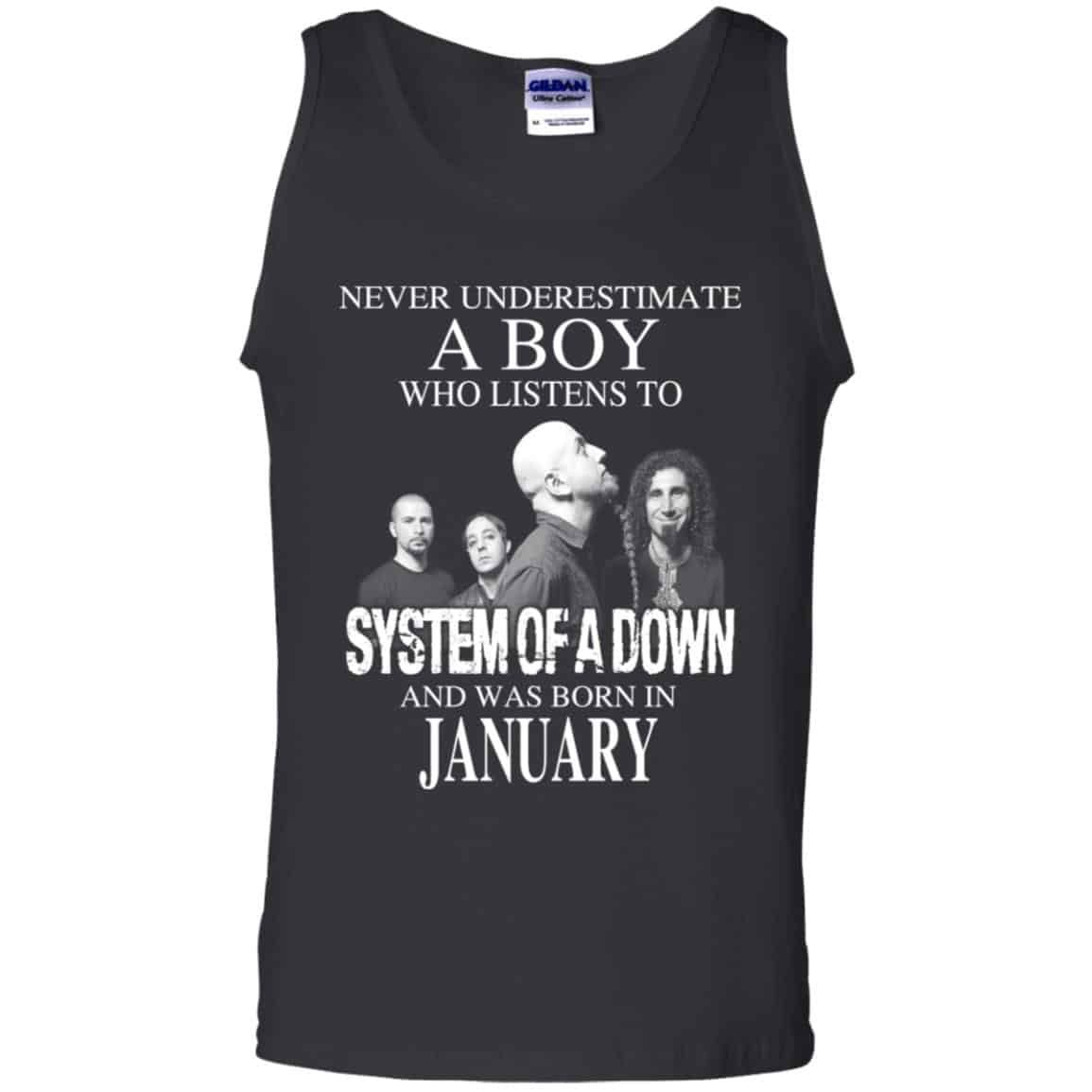 A Boy Who Listens To System Of A Down And Was Born In January T-Shirts, Hoodie, Tank