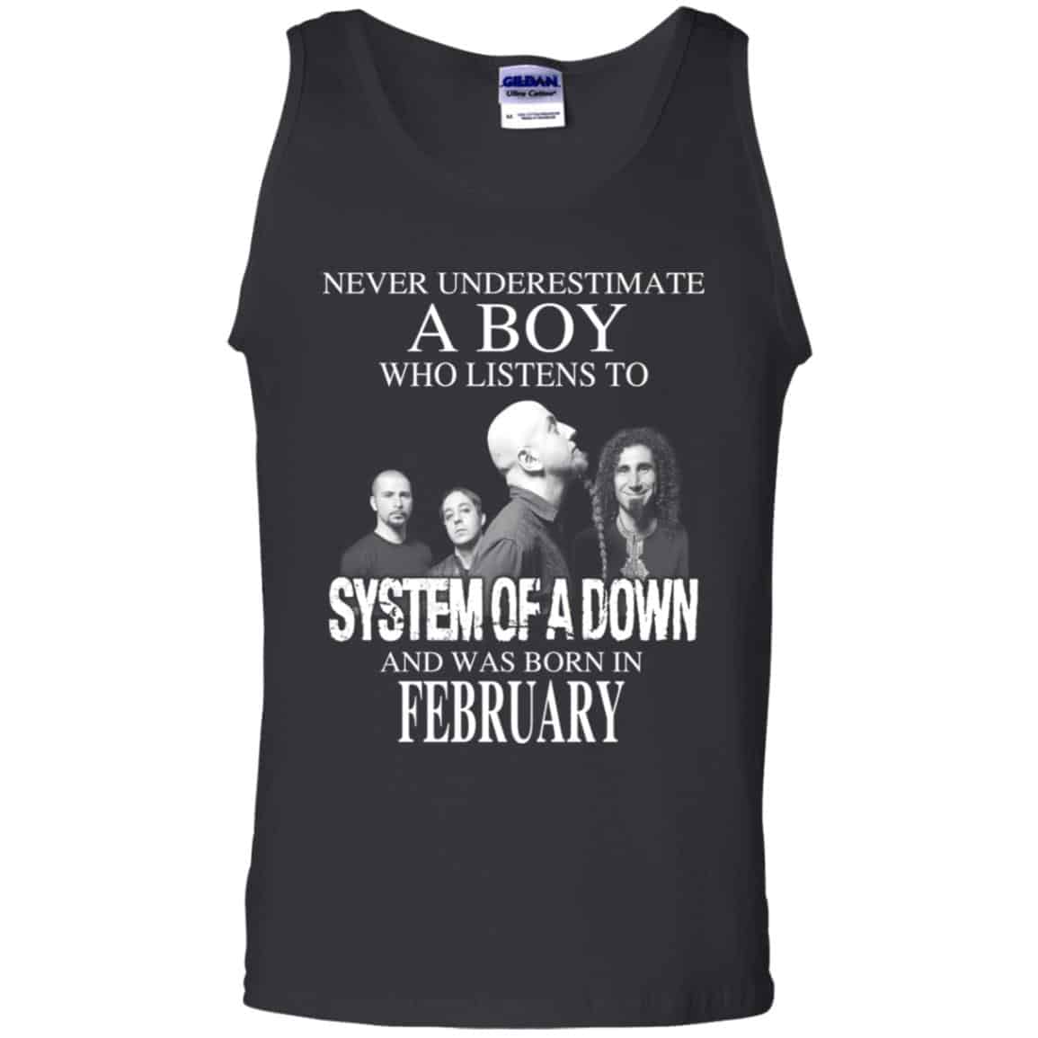 A Boy Who Listens To System Of A Down And Was Born In February T-Shirts, Hoodie, Tank
