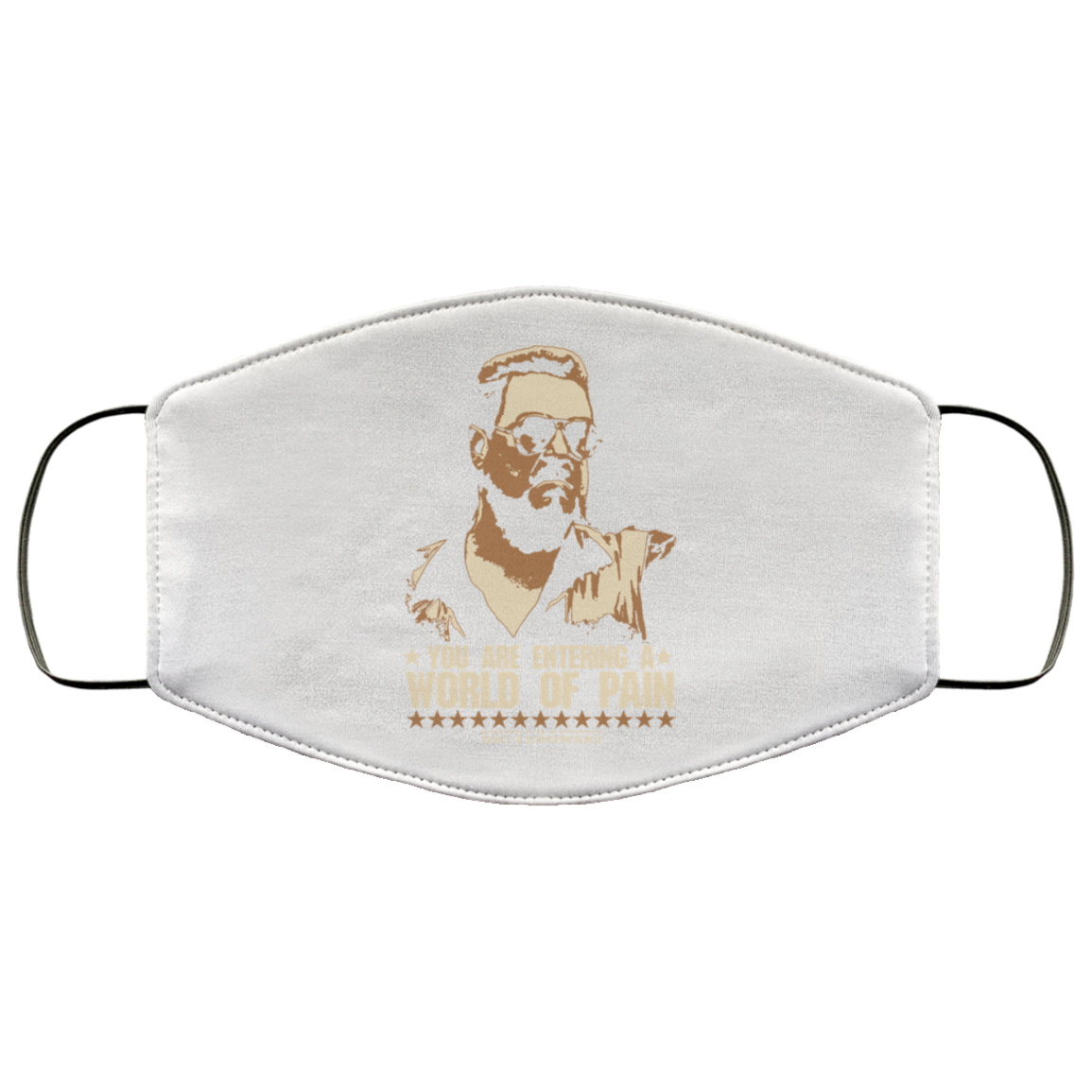 The Big Lebowski You Are Entering A World Of Pain Face Mask