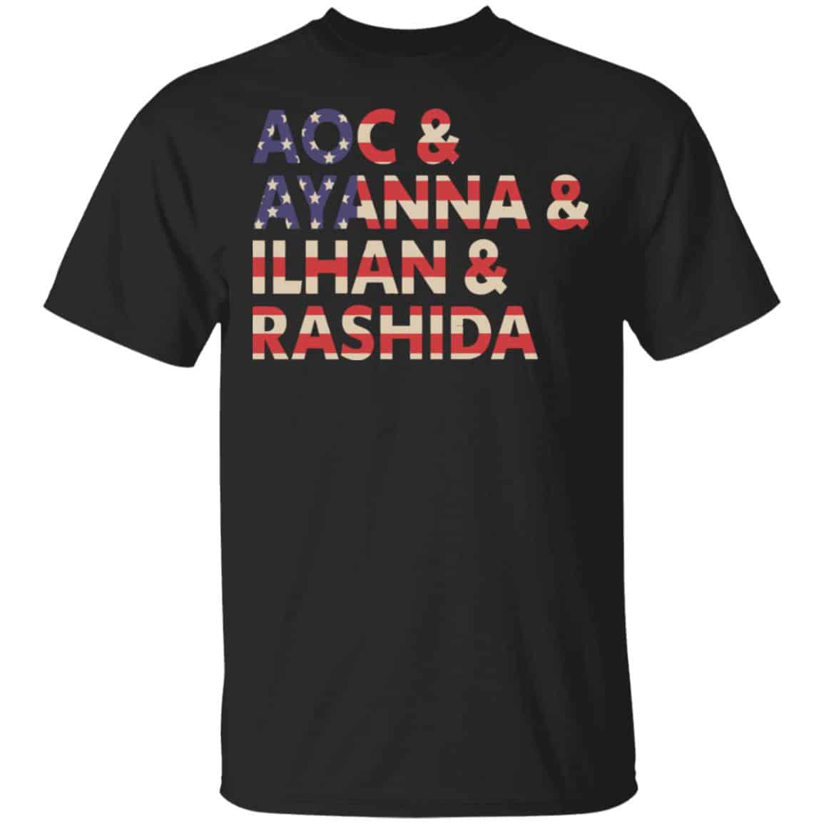 Aoc Ayanna Ilhan Rashida American Flag Shirt, Hoodie, Tank