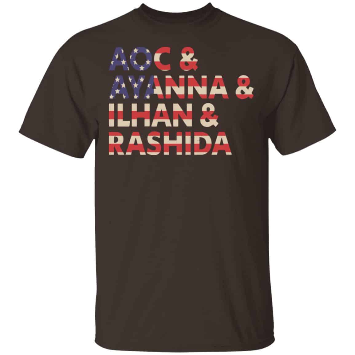 Aoc Ayanna Ilhan Rashida American Flag Shirt, Hoodie, Tank
