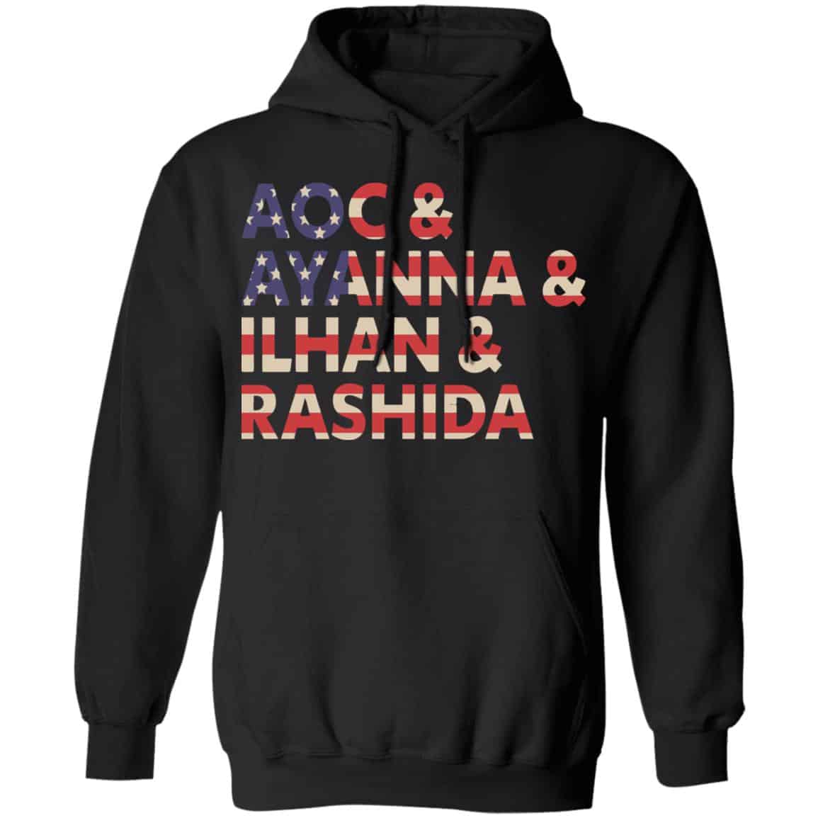 Aoc Ayanna Ilhan Rashida American Flag Shirt, Hoodie, Tank
