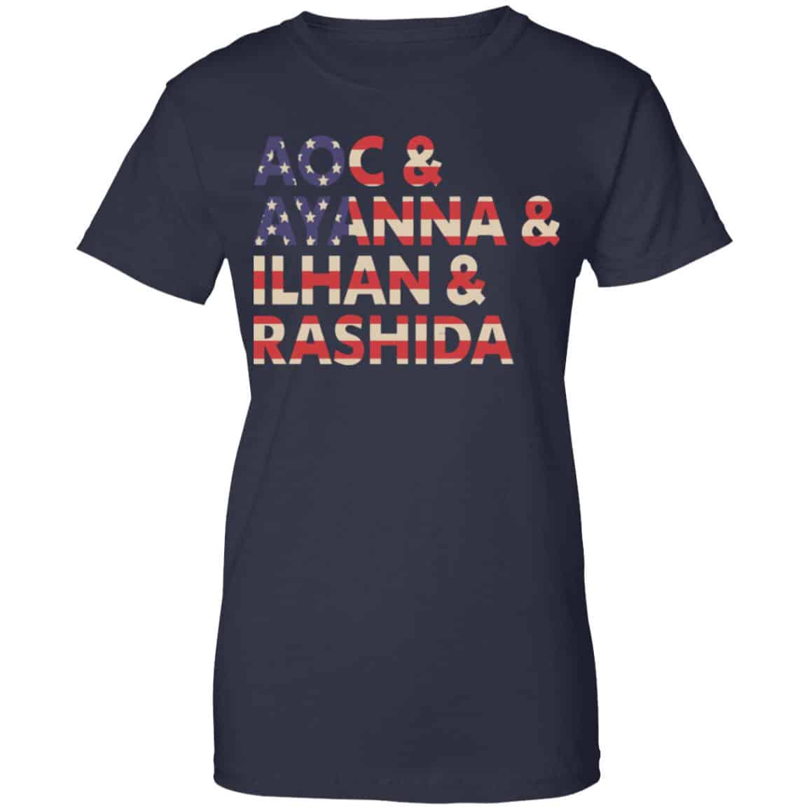Aoc Ayanna Ilhan Rashida American Flag Shirt, Hoodie, Tank