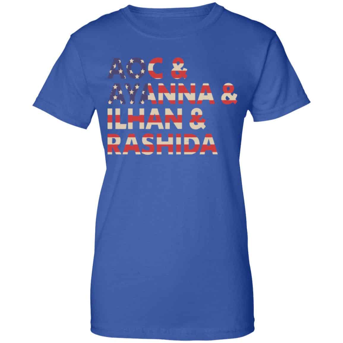 Aoc Ayanna Ilhan Rashida American Flag Shirt, Hoodie, Tank