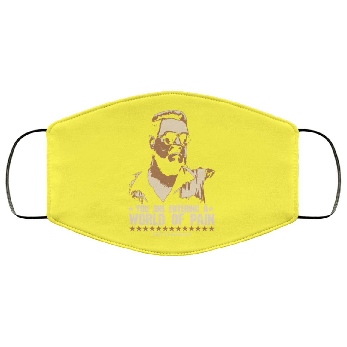 The Big Lebowski You Are Entering A World Of Pain Face Mask