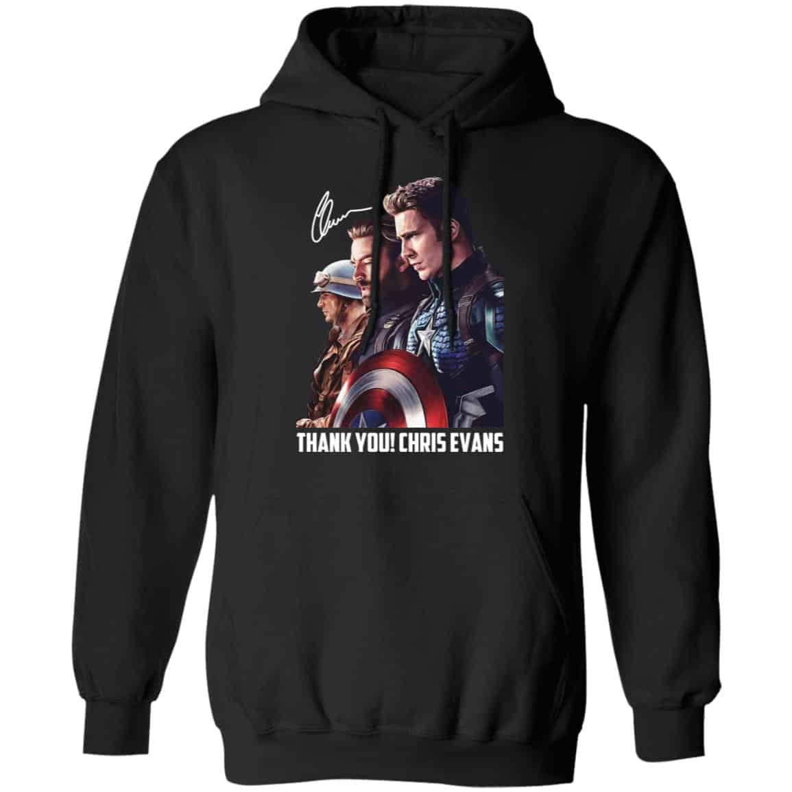 Captain America Thank You Chris Evans Signature Shirt, Hoodie, Tank