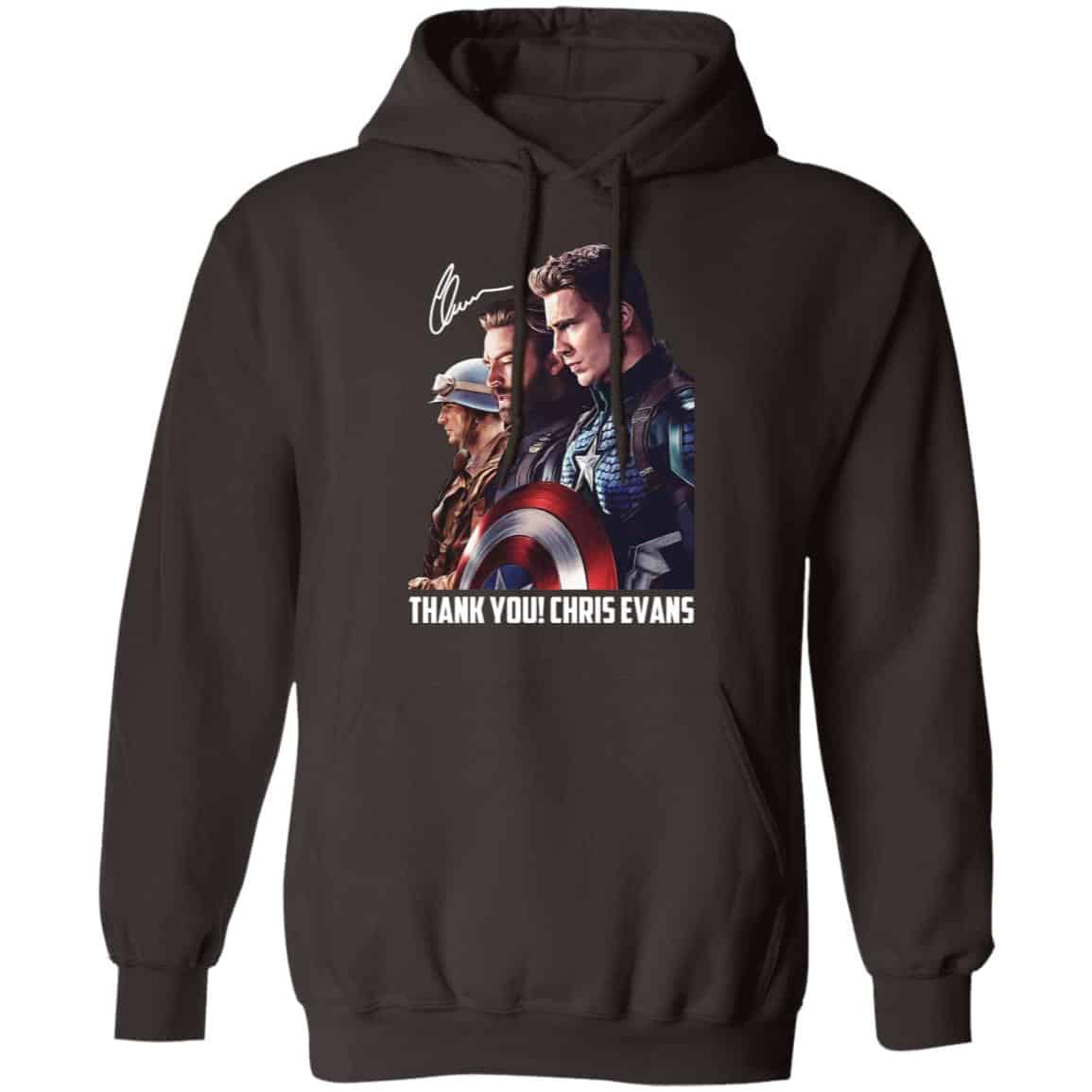 Captain America Thank You Chris Evans Signature Shirt, Hoodie, Tank