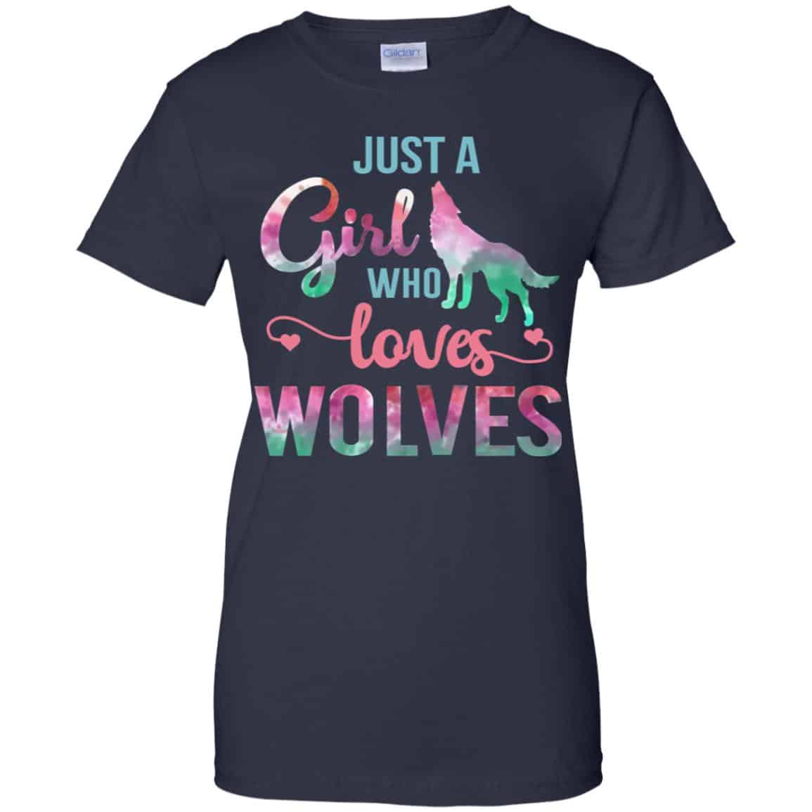 Just A Girl Who Loves Wolves Shirt, Hoodie, Tank