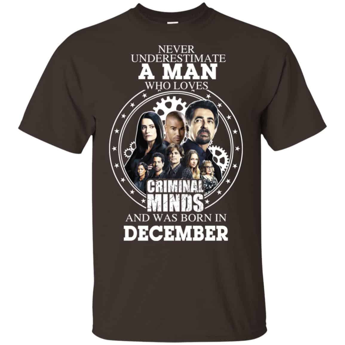 A Man Who Loves Criminal Minds And Was Born In December T-Shirts, Hoodie, Tank