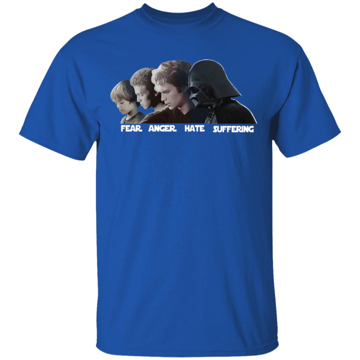 Fear Anger Hate Suffering Shirt, Hoodie, Tank