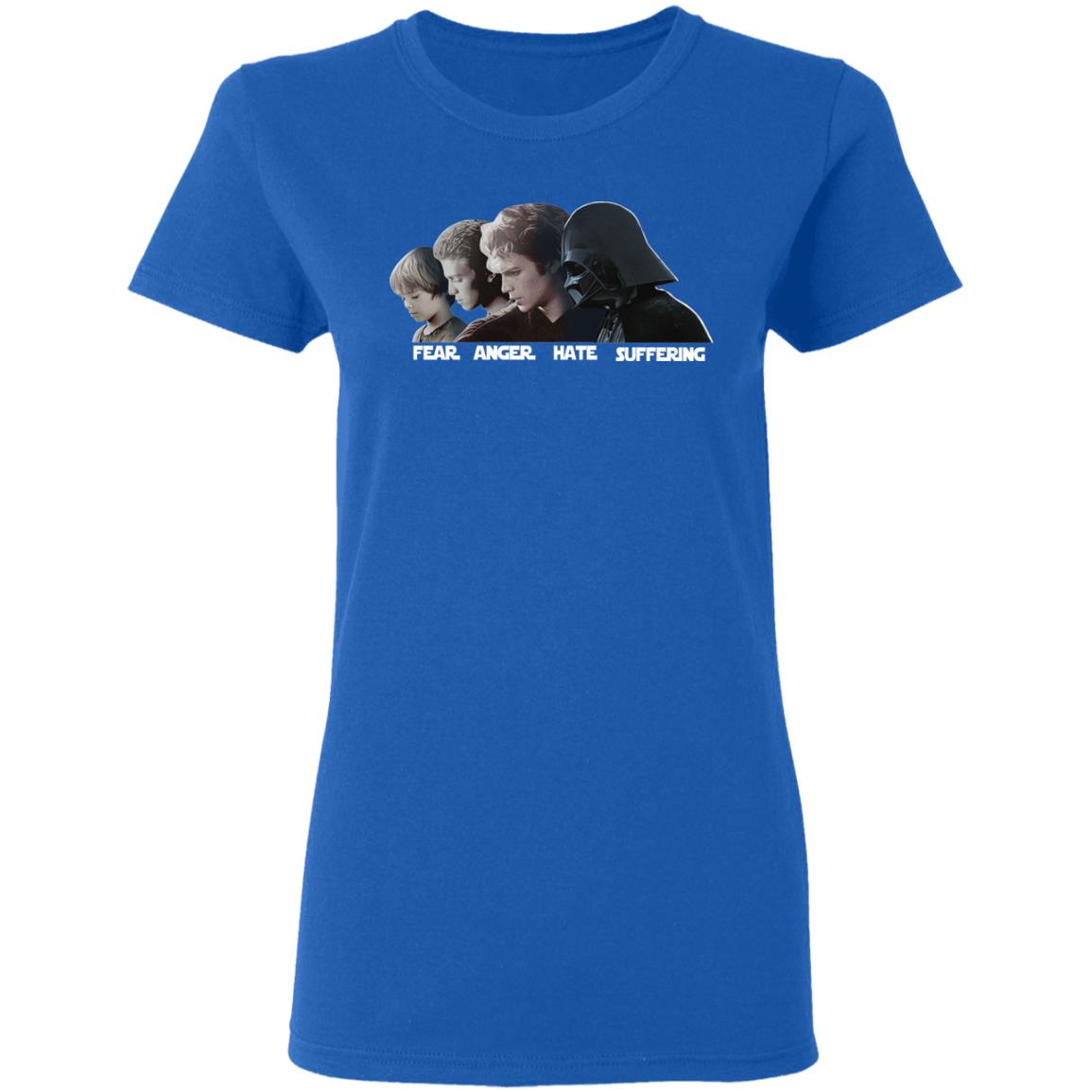 Fear Anger Hate Suffering Shirt, Hoodie, Tank