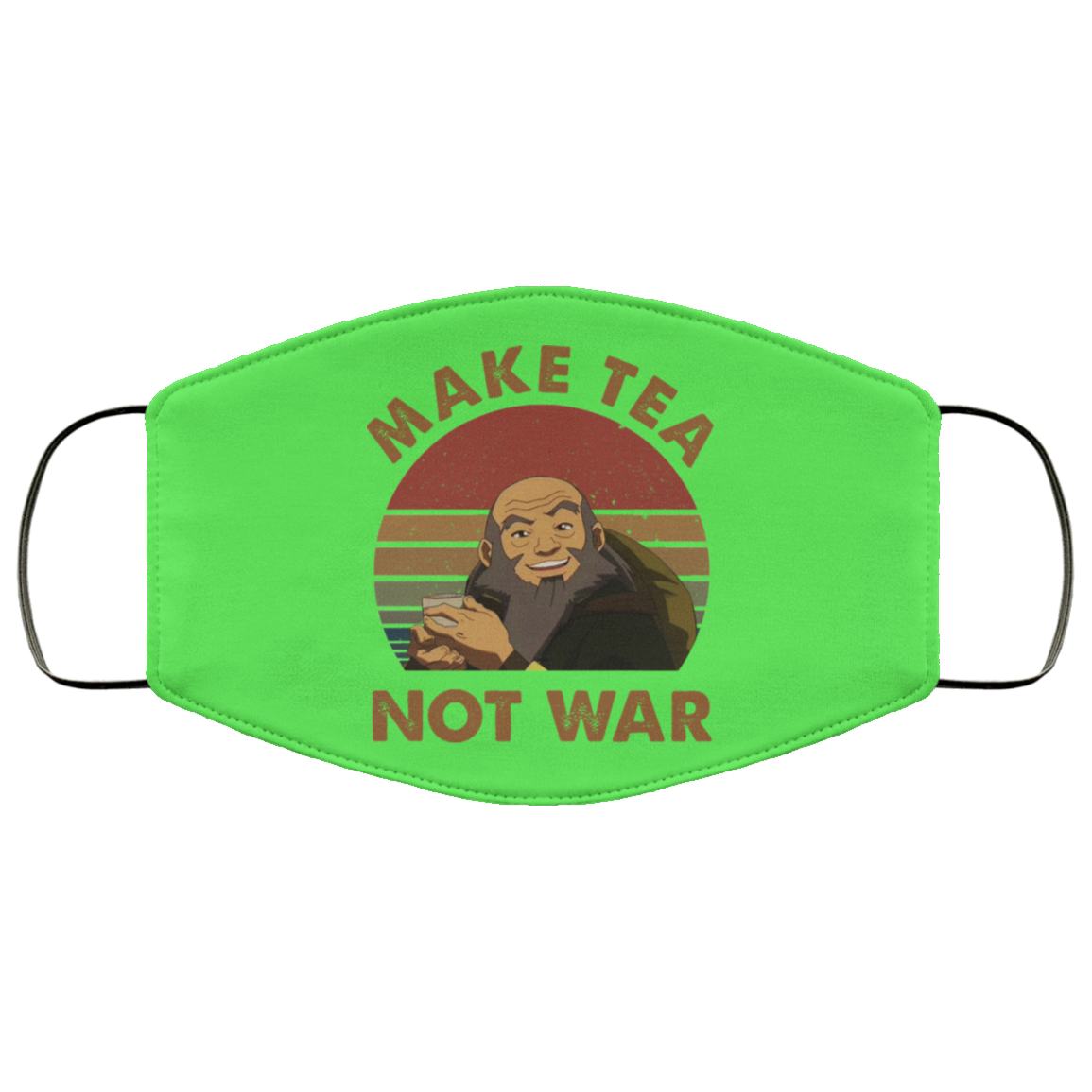 The Last Airbender Avatar Uncle Iroh Make Tea Not War Face Mask
