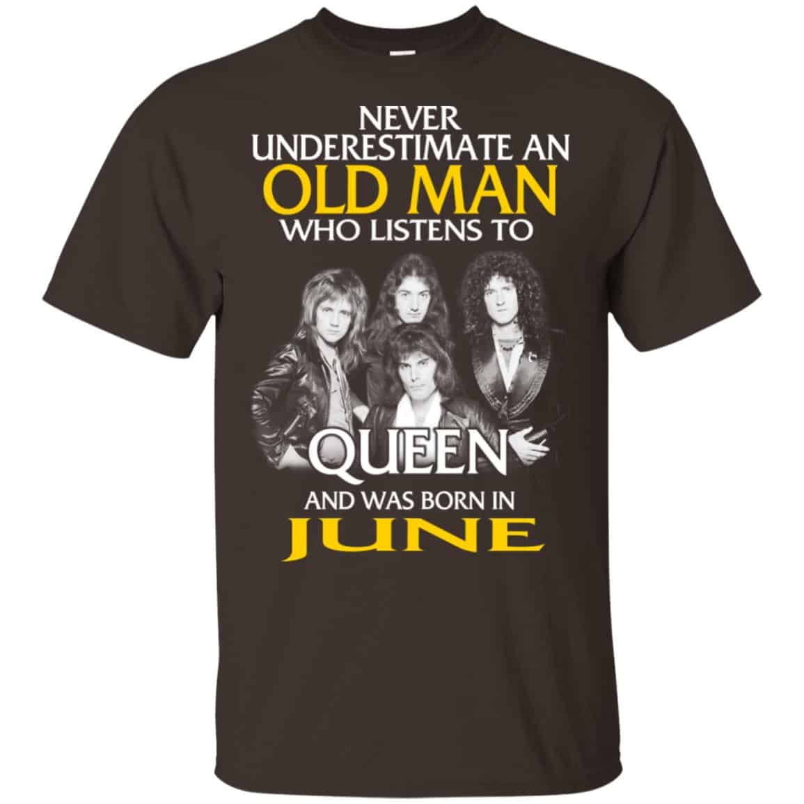 An Old Man Who Listens To Queen And Was Born In June T-Shirts, Hoodie, Tank