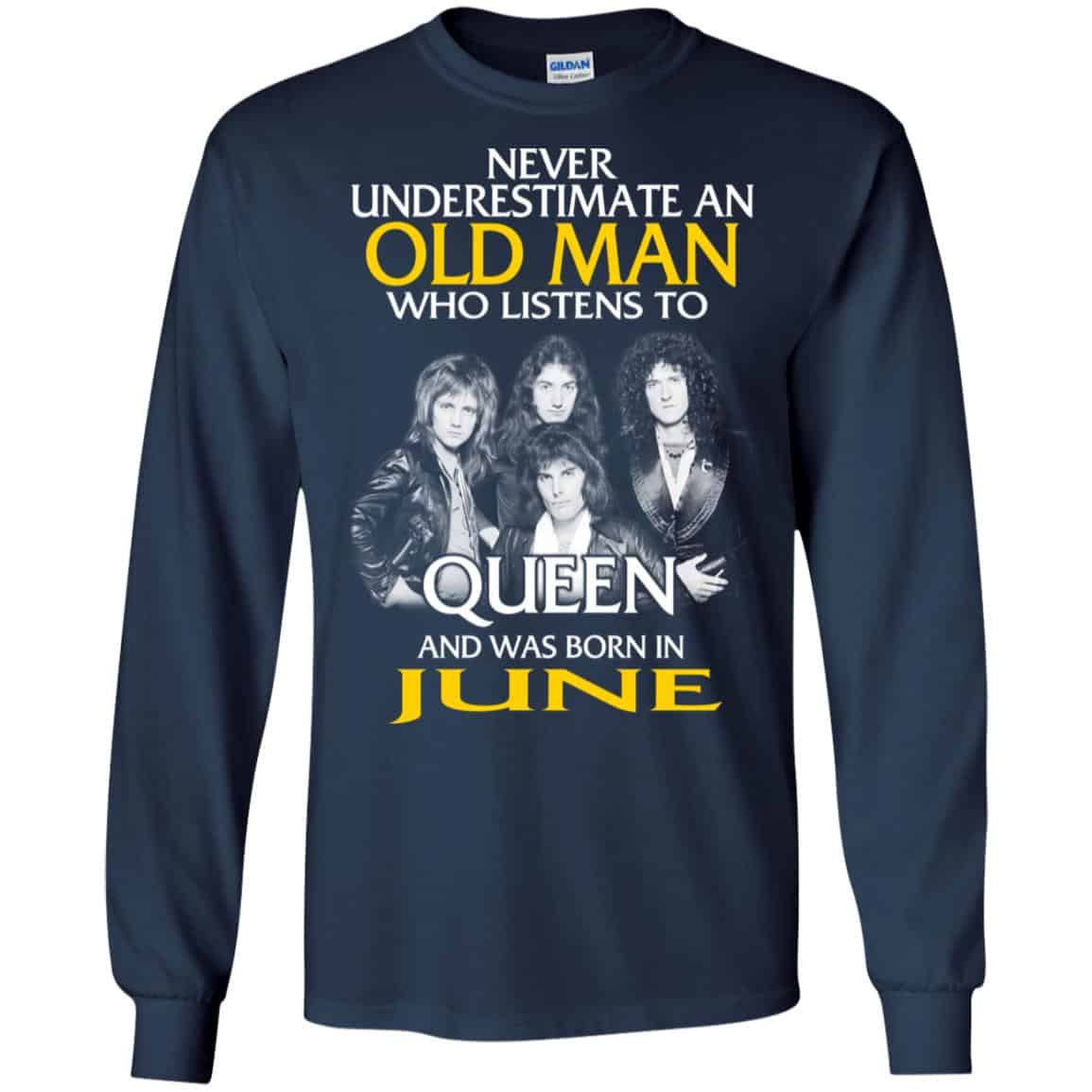 An Old Man Who Listens To Queen And Was Born In June T-Shirts, Hoodie, Tank