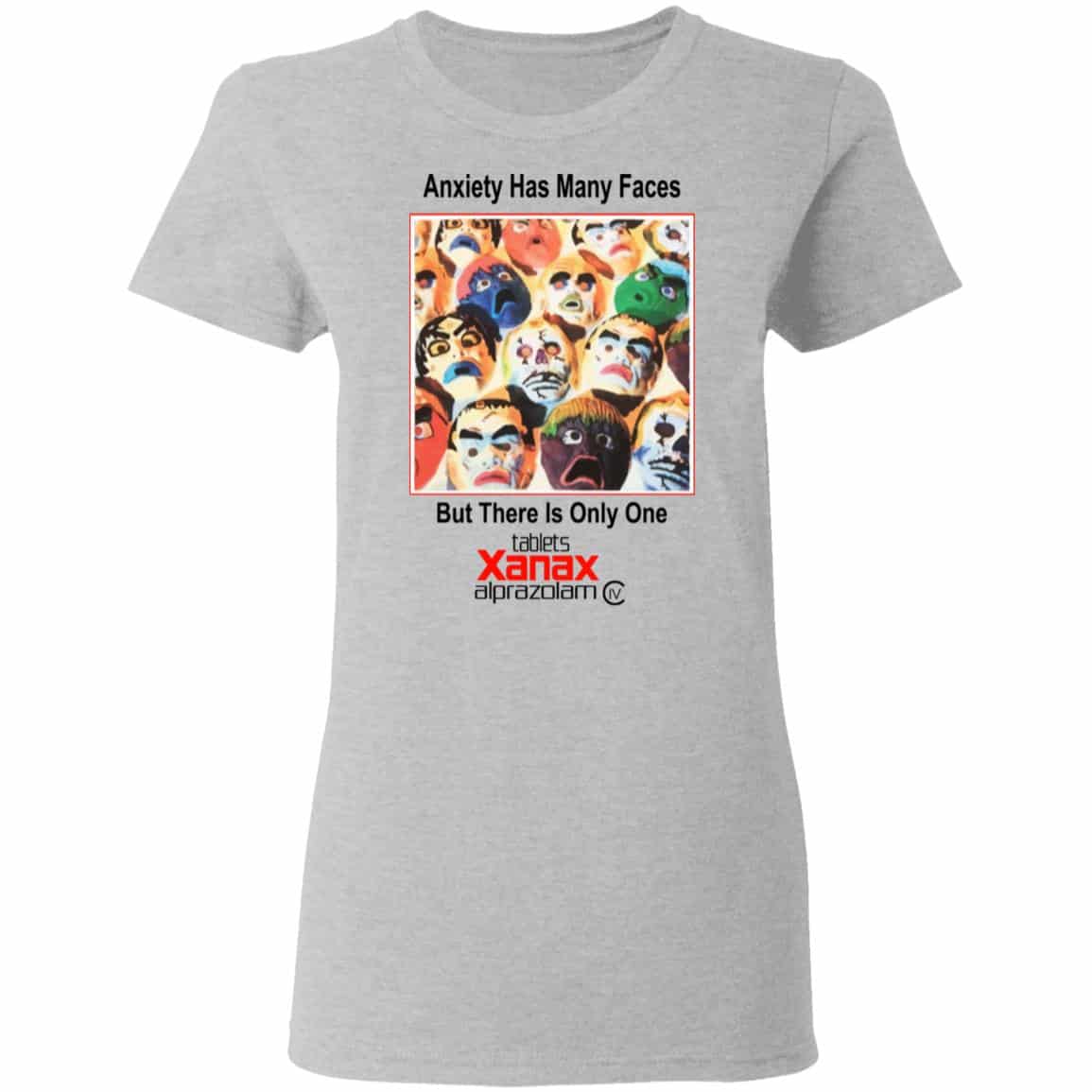 Anxiety Has Many Faces Shirt, Hoodie, Tank