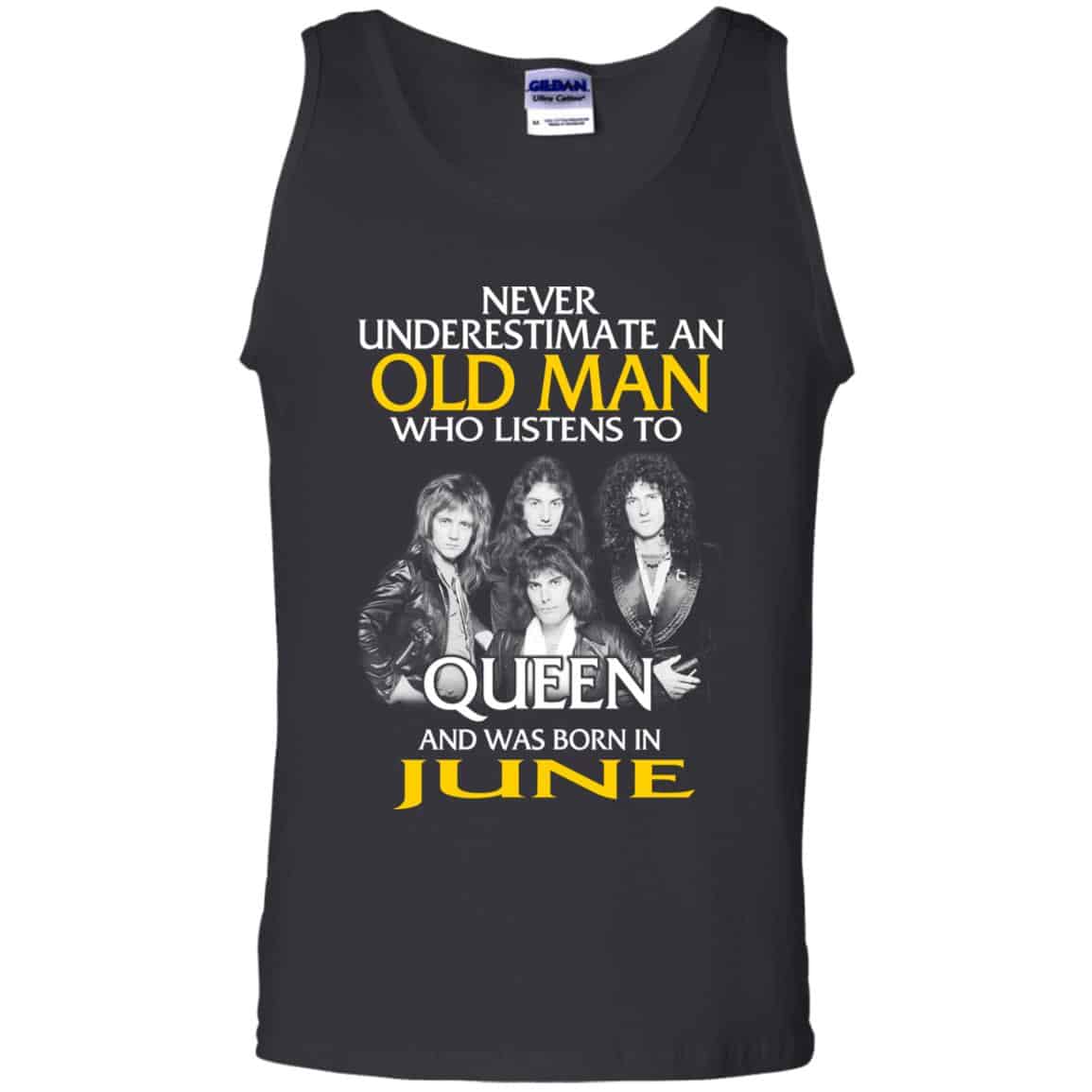 An Old Man Who Listens To Queen And Was Born In June T-Shirts, Hoodie, Tank