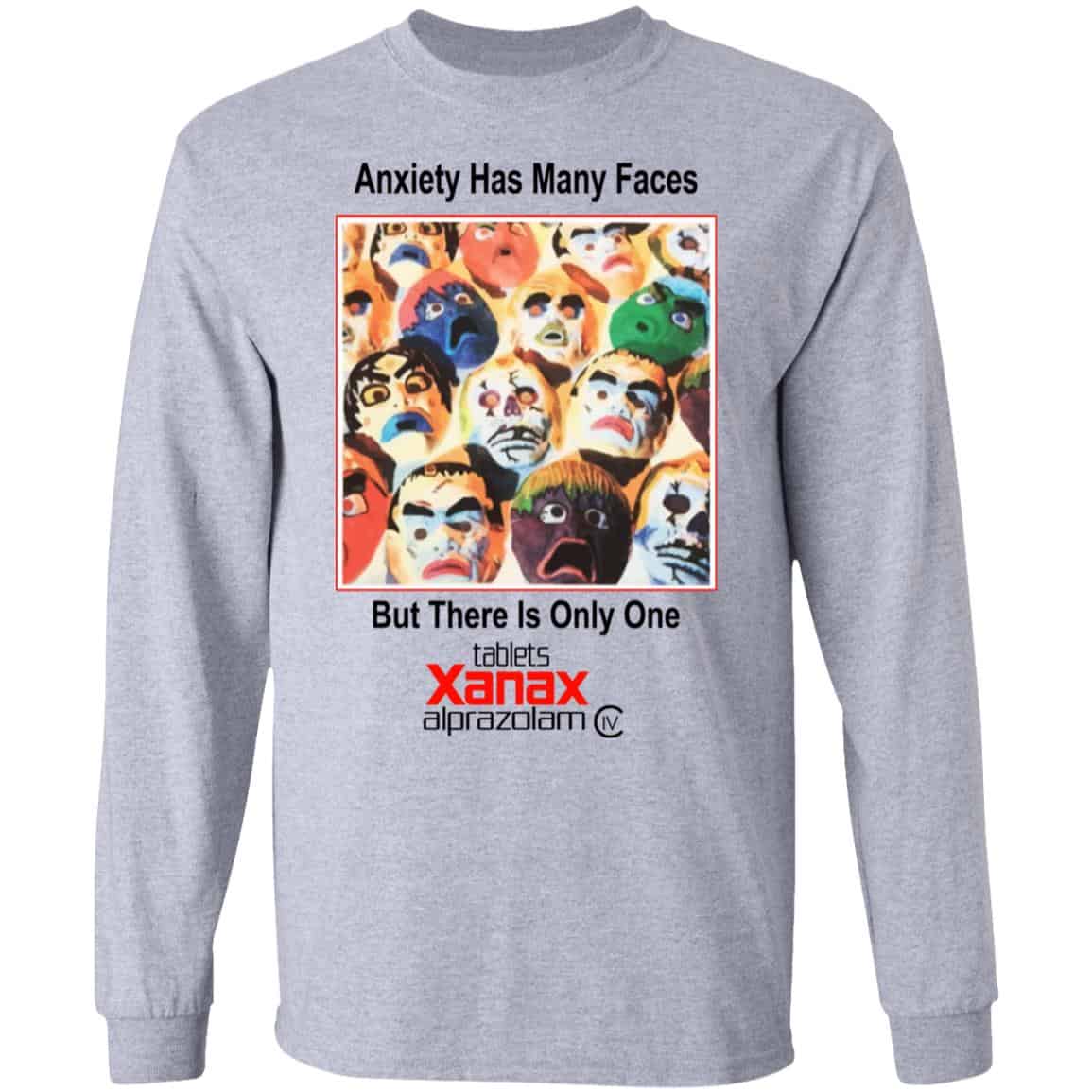 Anxiety Has Many Faces Shirt, Hoodie, Tank