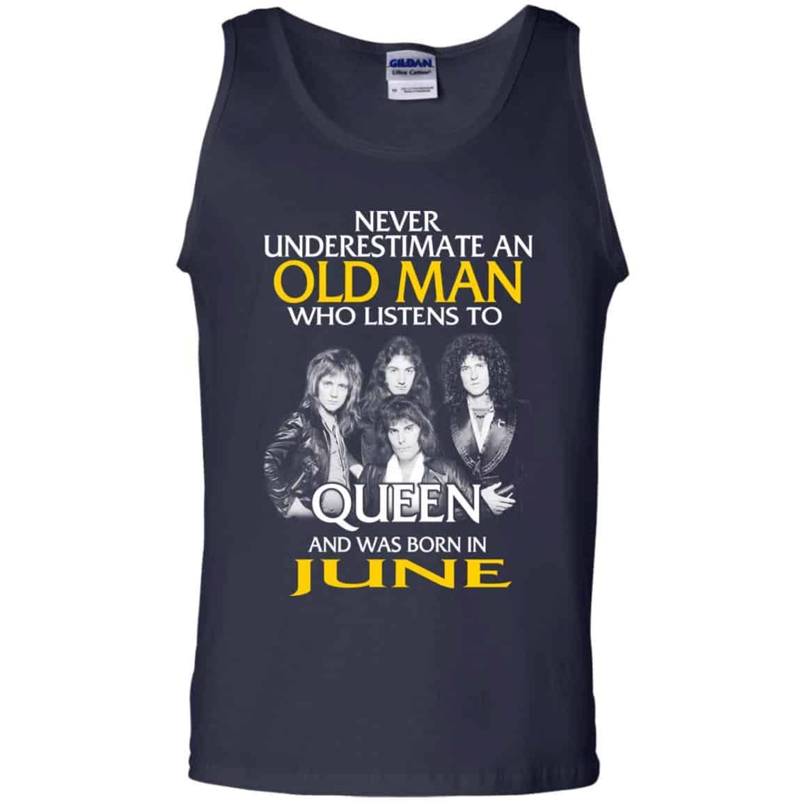 An Old Man Who Listens To Queen And Was Born In June T-Shirts, Hoodie, Tank