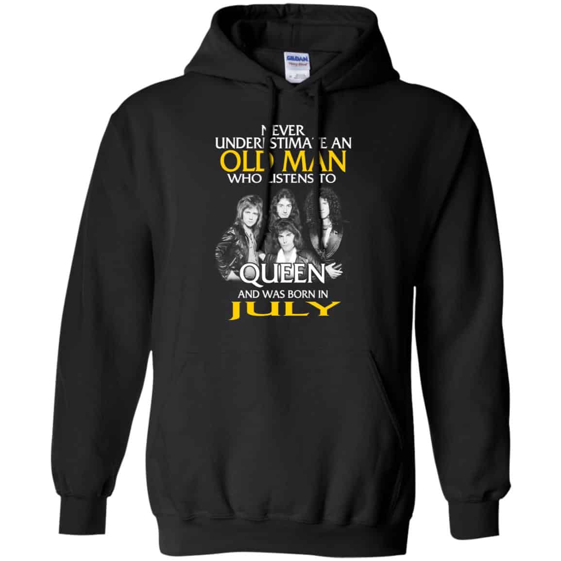An Old Man Who Listens To Queen And Was Born In July T-Shirts, Hoodie, Tank