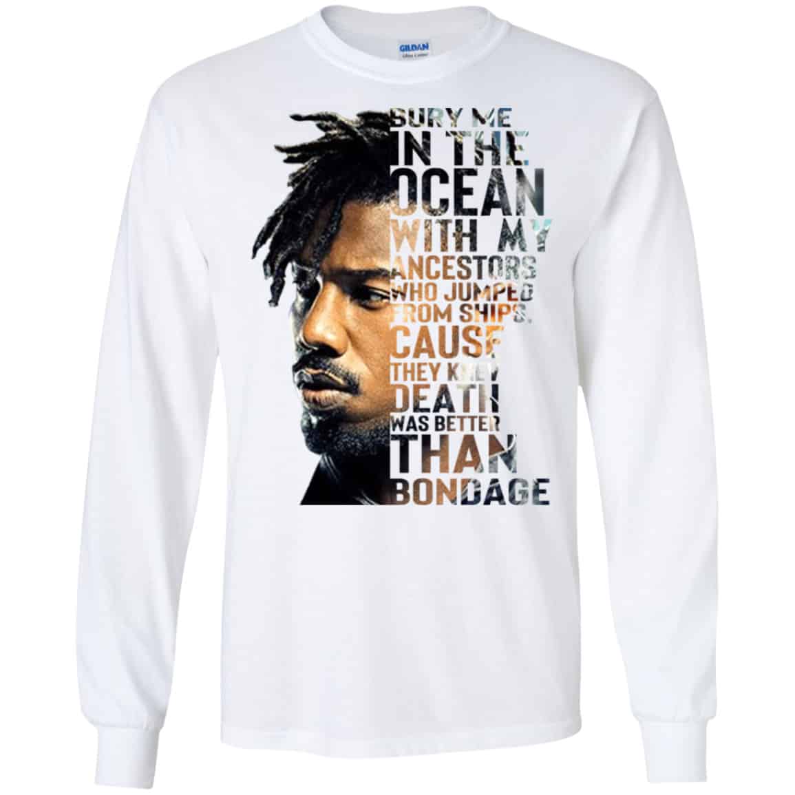 Bury Me In The Ocean With My Accestors Erik Killmonger Quotes Shirt, Hoodie, Tank