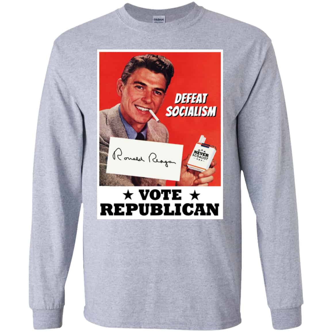 Defeat Socialism Vote Republican Ronald Reagan Shirt, Hoodie, Tank