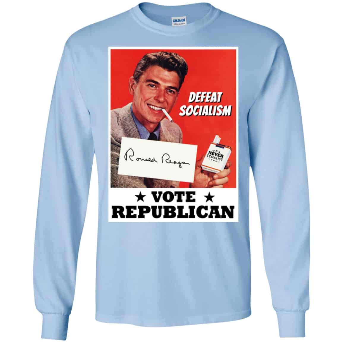 Defeat Socialism Vote Republican Ronald Reagan Shirt, Hoodie, Tank