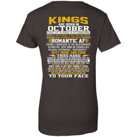 Kings Are Born In October One Of A Kind A Stubborn T-Shirts, Hoodie, Tank