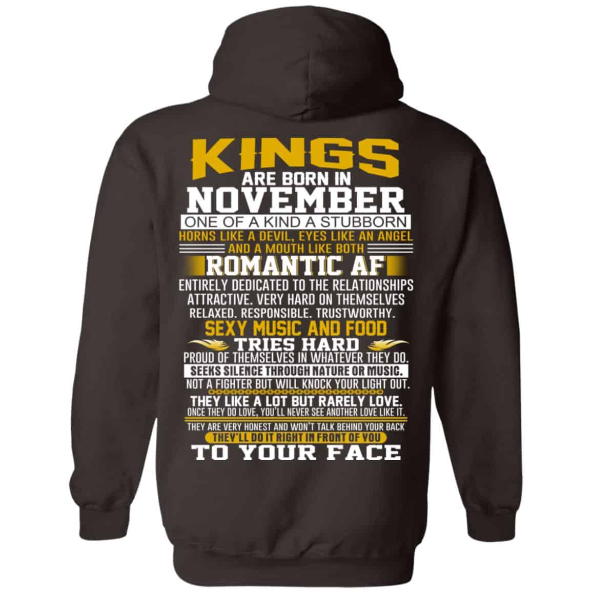 Kings Are Born In November One Of A Kind A Stubborn T-Shirts, Hoodie, Tank