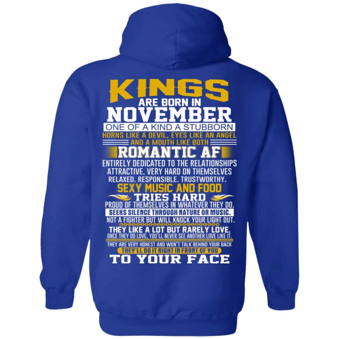 Kings Are Born In November One Of A Kind A Stubborn T-Shirts, Hoodie, Tank