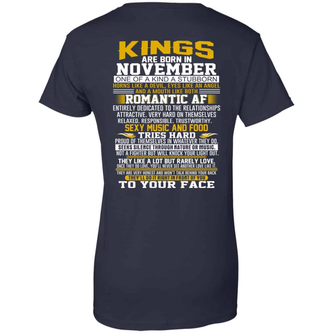 Kings Are Born In November One Of A Kind A Stubborn T-Shirts, Hoodie, Tank