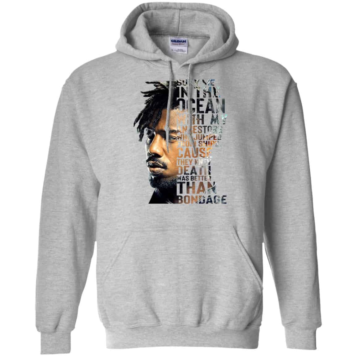 Bury Me In The Ocean With My Accestors Erik Killmonger Quotes Shirt, Hoodie, Tank