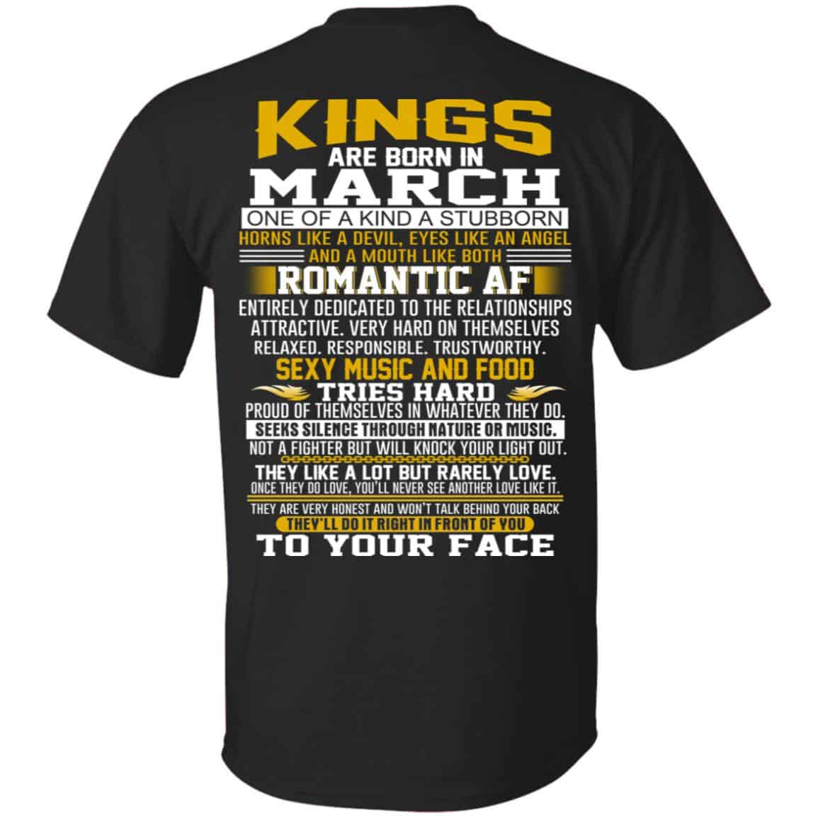 Kings Are Born In March One Of A Kind A Stubborn T-Shirts, Hoodie, Tank