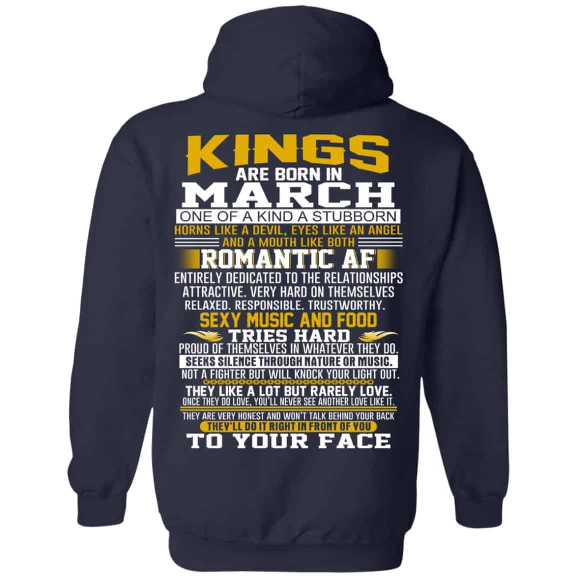 Kings Are Born In March One Of A Kind A Stubborn T-Shirts, Hoodie, Tank