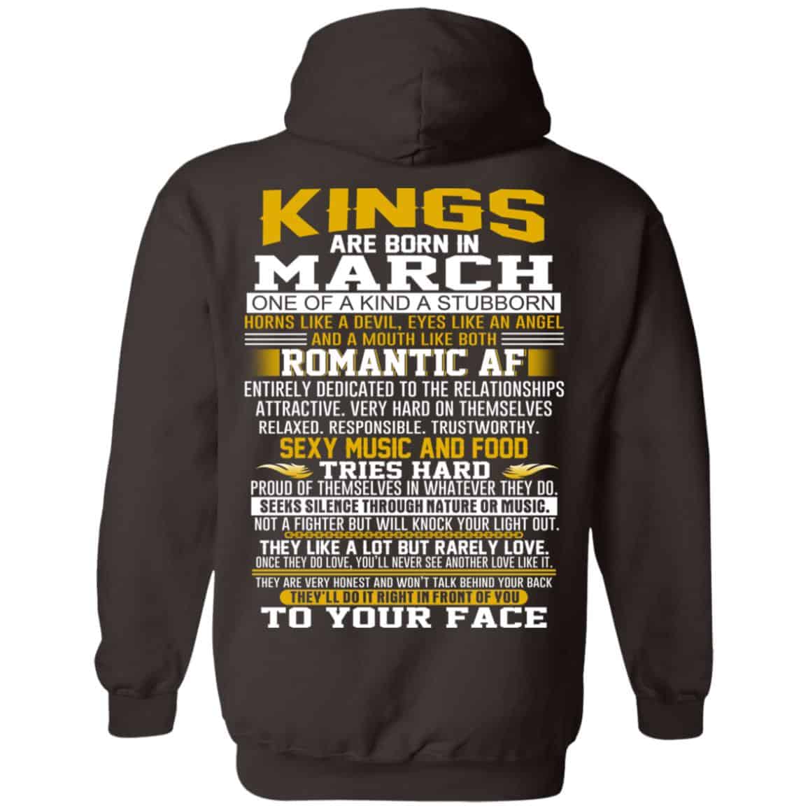 Kings Are Born In March One Of A Kind A Stubborn T-Shirts, Hoodie, Tank