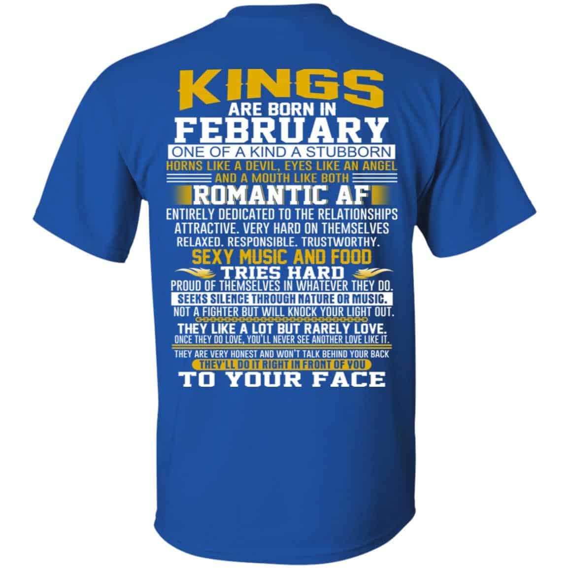 Kings Are Born In February One Of A Kind A Stubborn T-Shirts, Hoodie, Tank