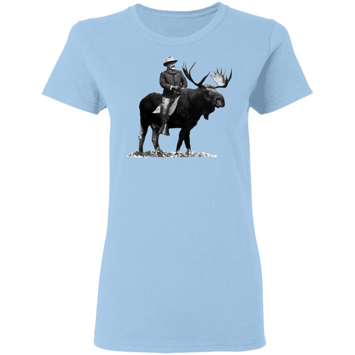 Teddy Roosevelt Riding A Bull Moose Shirt, Hoodie, Tank