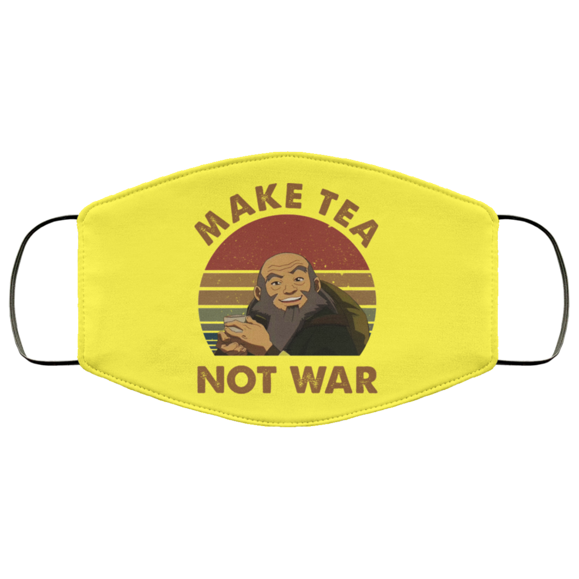 The Last Airbender Avatar Uncle Iroh Make Tea Not War Face Mask