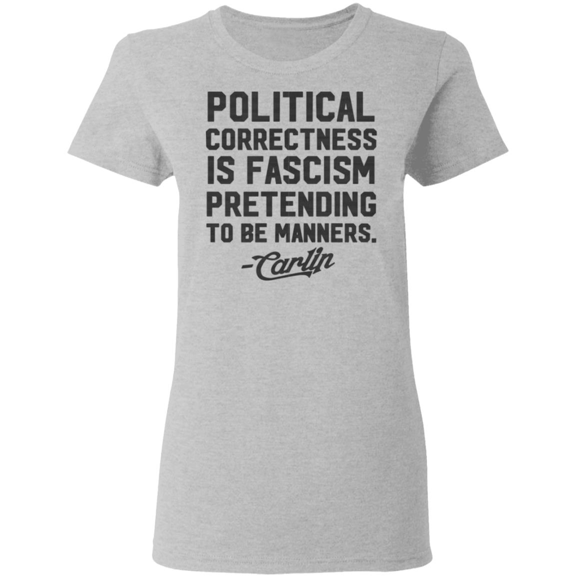 George Carlin Political Correctness Is Fascism Pretending To Be Manners Shirt, Hoodie, Tank
