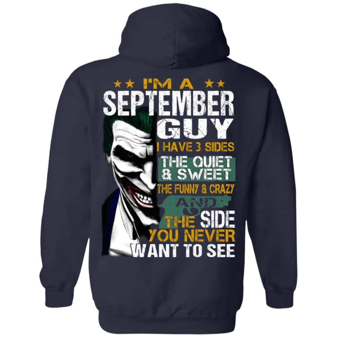 Joker September Guy Have 3 Sides The Quiet And Sweet Shirt, Hoodie, Tank