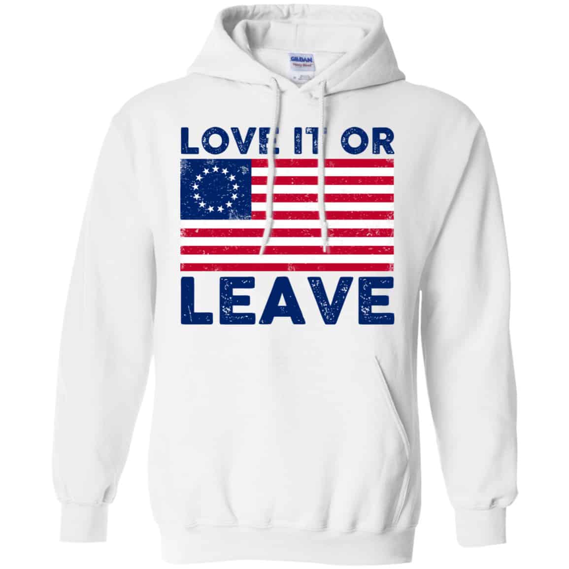 Love It Or Leave Betsy Ross American Flag Shirt, Hoodie, Tank