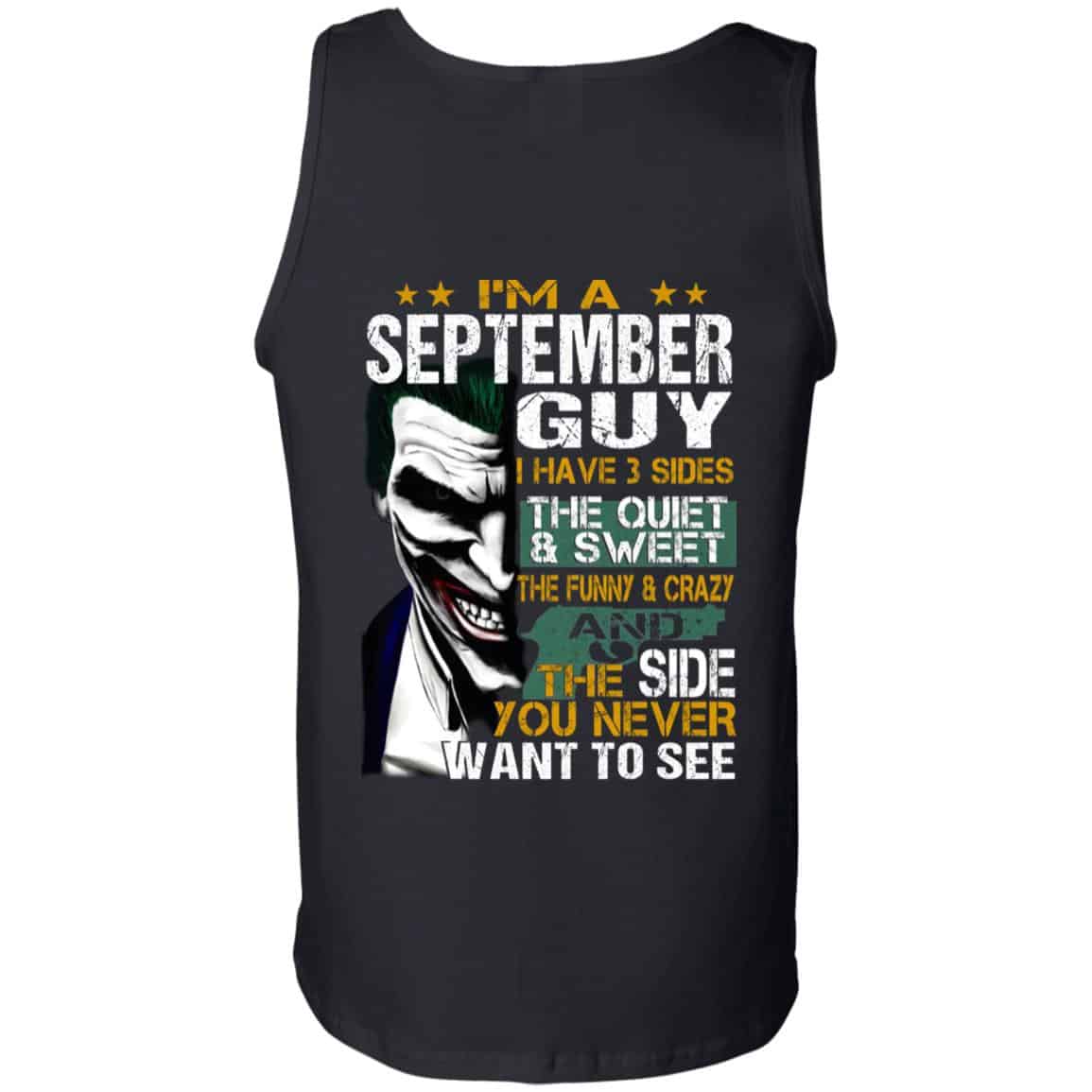 Joker September Guy Have 3 Sides The Quiet And Sweet Shirt, Hoodie, Tank
