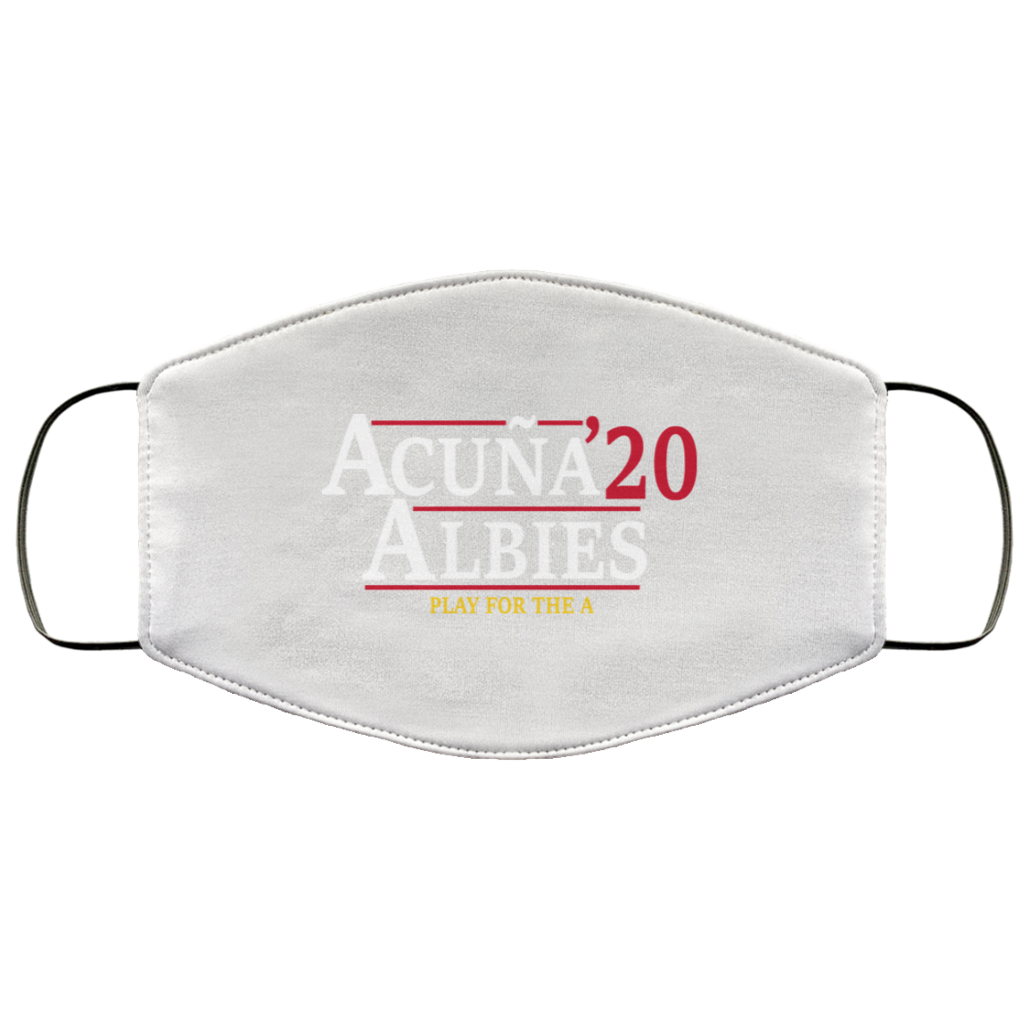 Acuna Albies 2020 Play For The A Face Mask