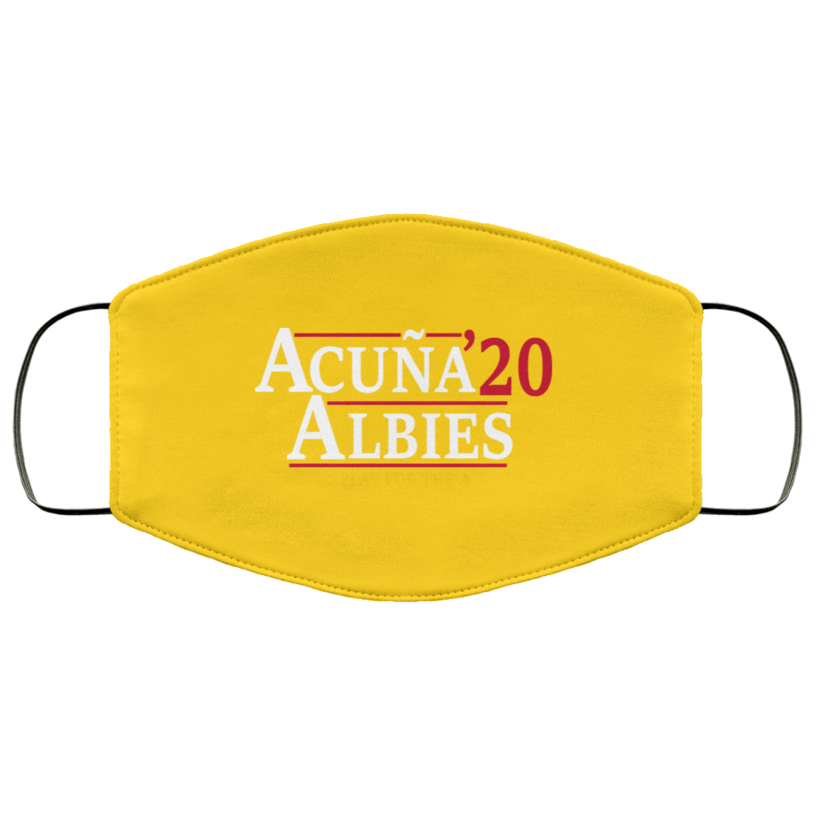 Acuna Albies 2020 Play For The A Face Mask