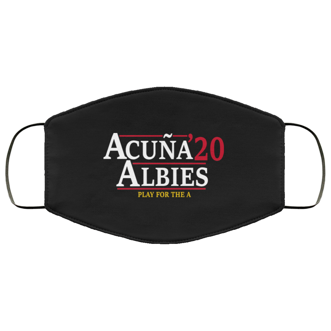 Acuna Albies 2020 Play For The A Face Mask
