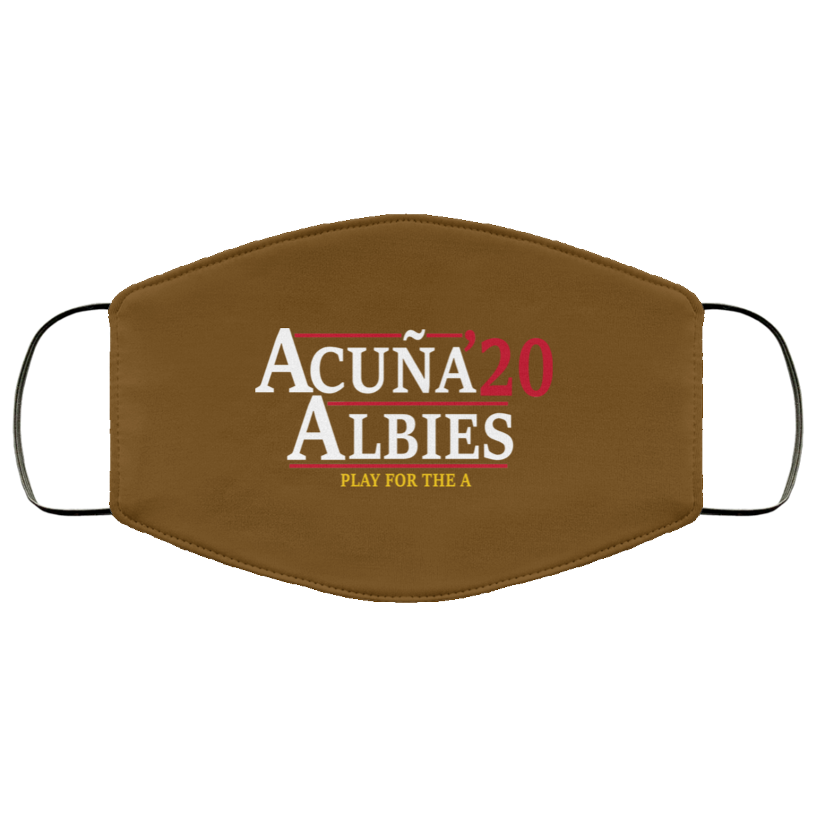 Acuna Albies 2020 Play For The A Face Mask
