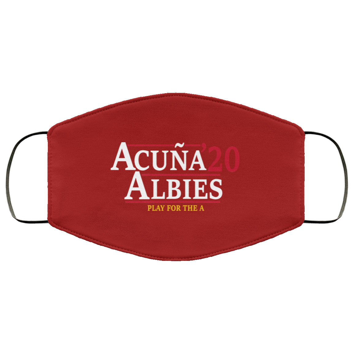 Acuna Albies 2020 Play For The A Face Mask